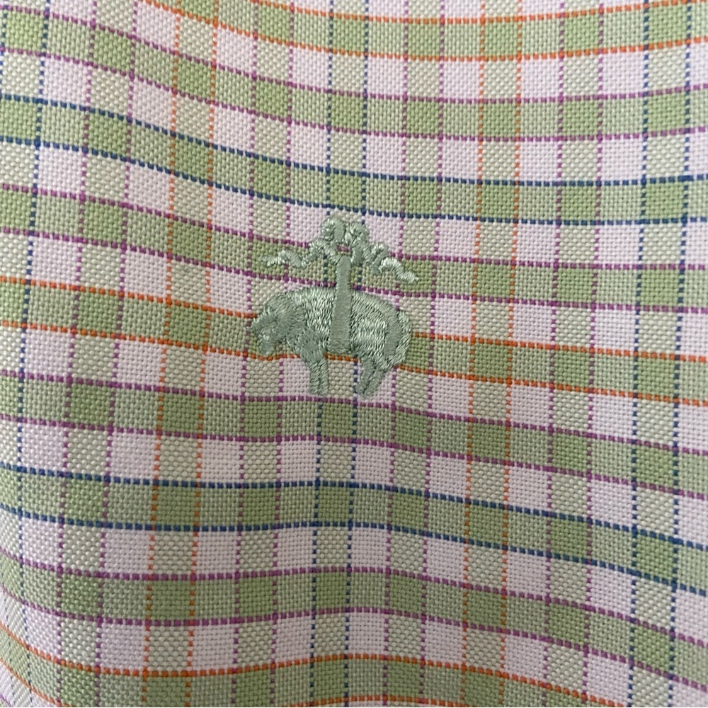 Brooks Brothers Dress Shirt Men's XL Plaid Long Sleeve Button Down Preppy Formal - Picture 4 of 14